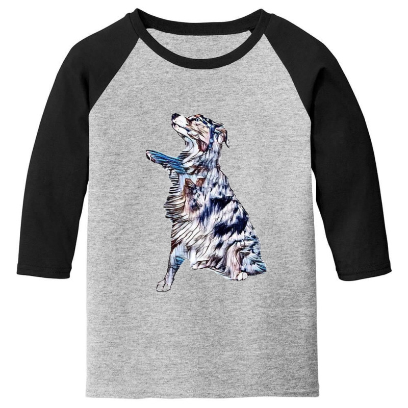 Australian Shepherd Dog Offer Youth 3/4 Sleeve by Kemnabi | Artistshot