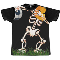 Skeleton Soccer Halloween Dabbing Dance Kids Costu Graphic T-shirt | Artistshot