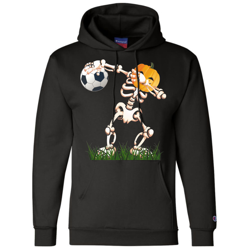 Skeleton Soccer Halloween Dabbing Dance Kids Costu Champion Hoodie | Artistshot