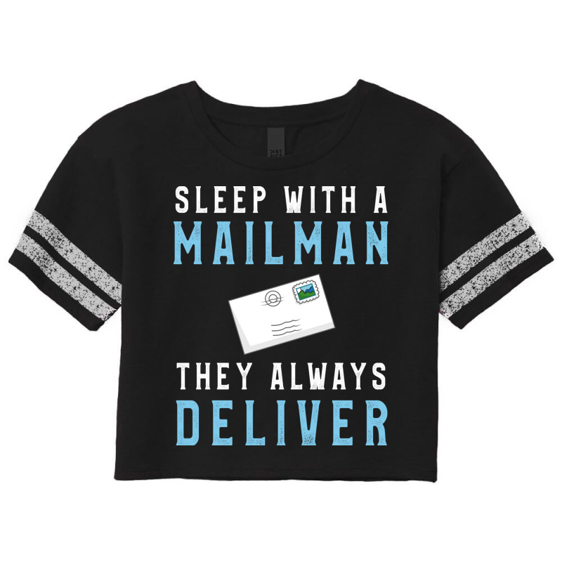 Sleep With Mailman They Always Deliver (2) Scorecard Crop Tee by binly | Artistshot