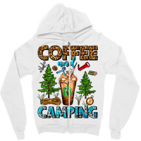 Coffee And Camping Frappe Zipper Hoodie | Artistshot