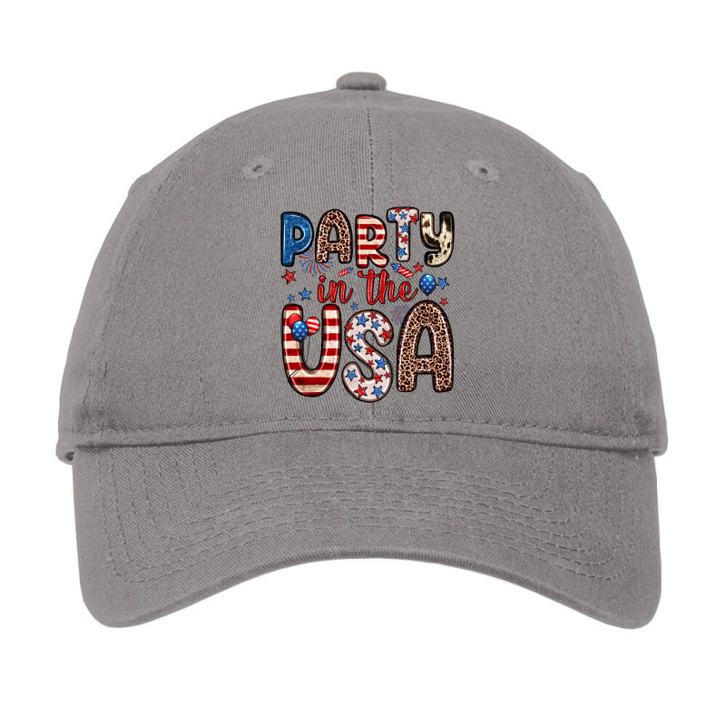 Party In The Usa Adjustable Cap by Zillion Design Studio | Artistshot