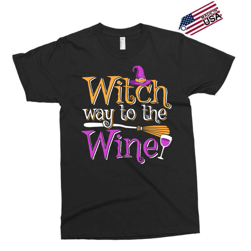 Funny Halloween Witch Way To The Wine Wine Drinker Exclusive T-shirt | Artistshot