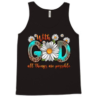 With God All Things Are Possible Daisy Tank Top | Artistshot