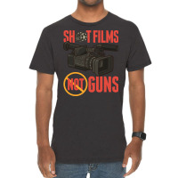 Pacifist Shoot Films Not Guns Filmmaker Director Vintage T-shirt | Artistshot