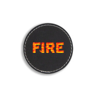 Fire And Ice Last Minute Halloween Matching Couple Round Leatherette Patch | Artistshot