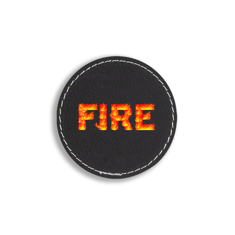 Fire And Ice Last Minute Halloween Matching Couple Round Leatherette Patch | Artistshot