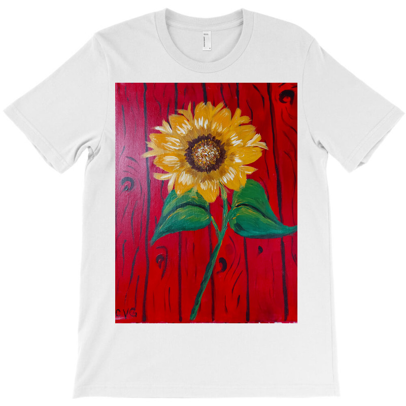 Hand Painted Sunflower T-Shirt by CanadianWilds | Artistshot