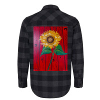 Hand Painted Sunflower Flannel Shirt | Artistshot