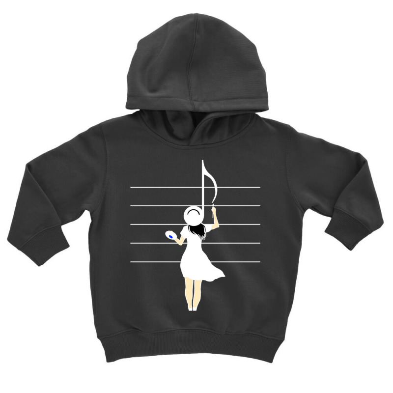 Woman Painting Music Notes For Classical Music Lov Toddler Hoodie by queerappear | Artistshot