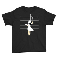 Woman Painting Music Notes For Classical Music Lov Youth Tee | Artistshot