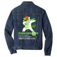 Shenanigator (n) A Person Who Instigates Shenaniga Men Denim Jacket | Artistshot