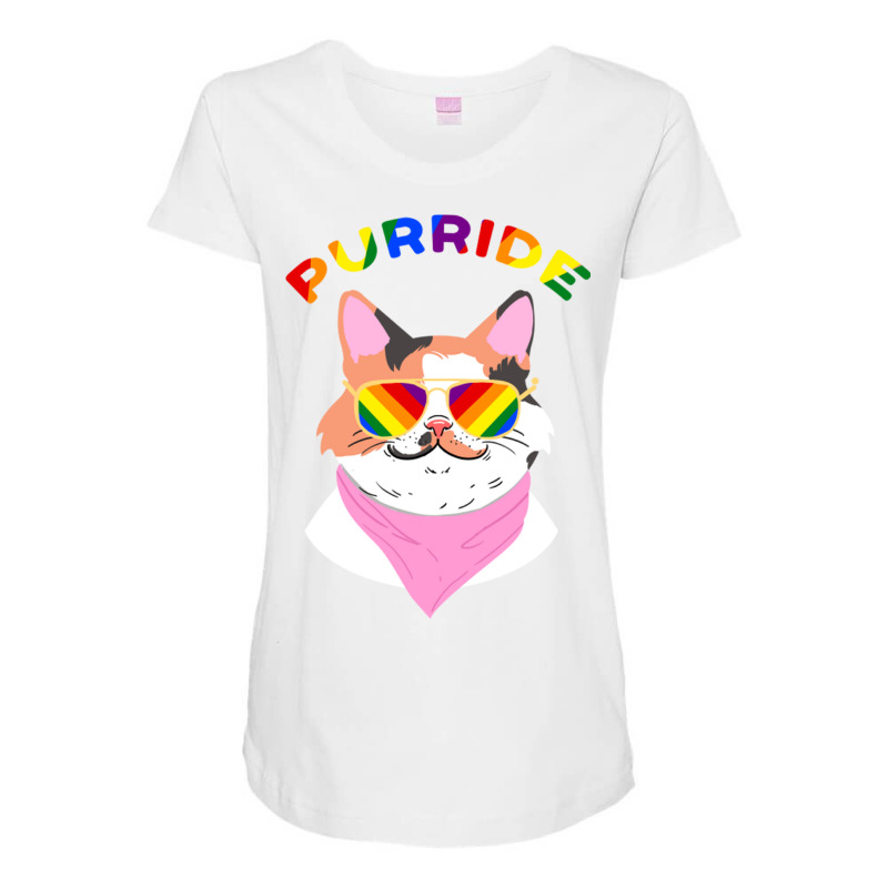 Purride For Gay Pride Parade Maternity Scoop Neck T-shirt by queerappear | Artistshot