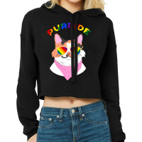 Purride For Gay Pride Parade Cropped Hoodie | Artistshot