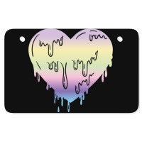 Pastel Goth Dripping Heart For Pastel Goth Lover Atv License Plate | Artistshot