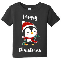 Merry Christmas Penguin For Christmas Season Trend Baby Tee | Artistshot