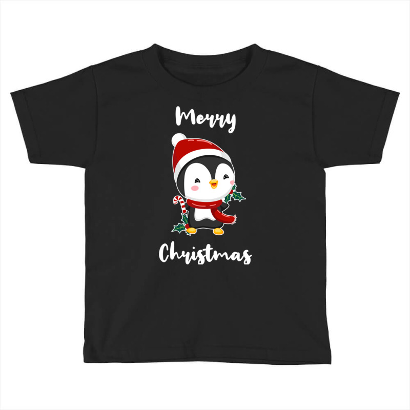 Merry Christmas Penguin For Christmas Season Trend Toddler T-shirt by queerappear | Artistshot