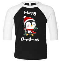 Merry Christmas Penguin For Christmas Season Trend Toddler 3/4 Sleeve Tee | Artistshot