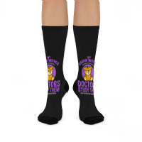 My Brain Waves Are So Powerful Doctors Study Them Crew Socks | Artistshot