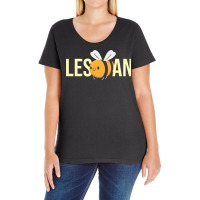 Les Bee An For Lesbian Ladies Curvy T-shirt | Artistshot