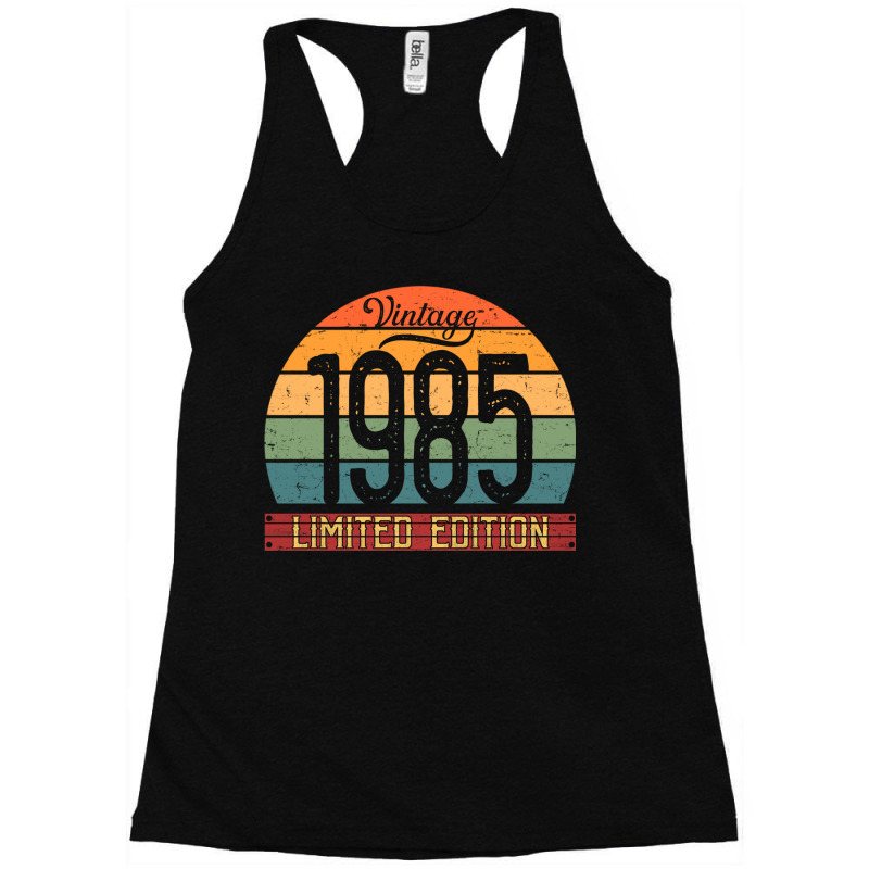 Vintage 1985 Limited Edition Birthday Racerback Tank by Daneam | Artistshot