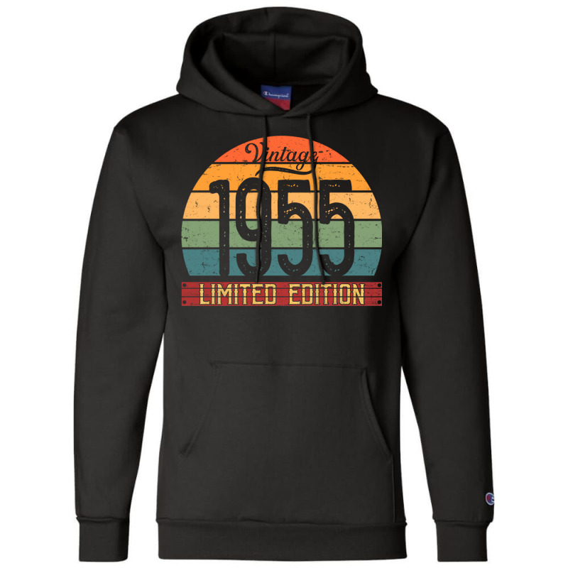 Vintage 1955 Limited Edition Birthday Champion Hoodie by Daneam | Artistshot