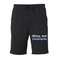 History Huh Red White And Royal Blue Fleece Short | Artistshot