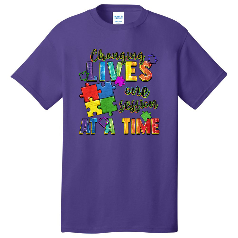 Changing Lives One Session At A Time Basic T-shirt by FaDigitalArtStudio | Artistshot