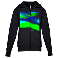 Blue Green Black Abstract Art T  Shirt Blue Green Black Abstract Art T Youth Zipper Hoodie | Artistshot