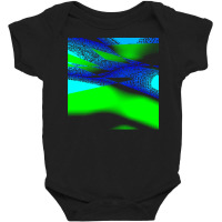 Blue Green Black Abstract Art T  Shirt Blue Green Black Abstract Art T Baby Bodysuit | Artistshot