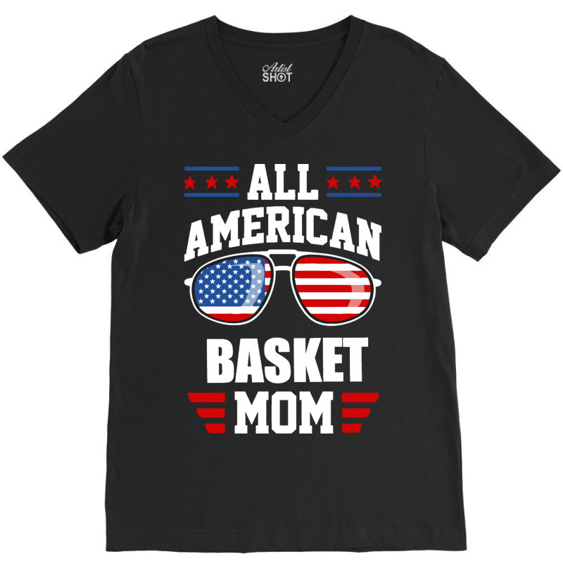 Basket All American  Usa Flag V-Neck Tee by Syakiya | Artistshot