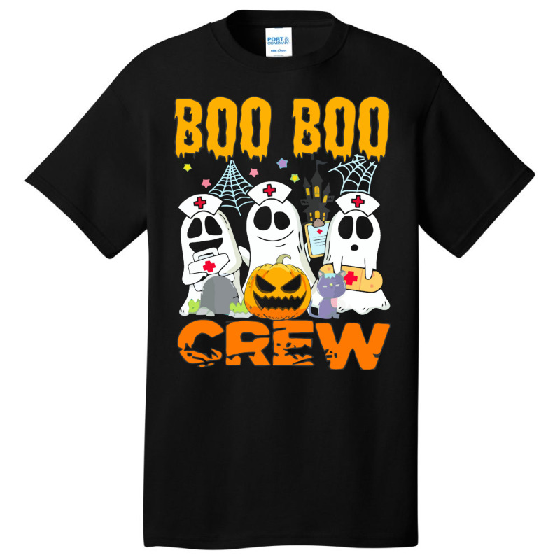 Boo Boo Crew Nurse Team ,halloween Ghost Boo Crew Basic T-shirt by Syakiya | Artistshot