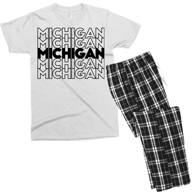 Michigan Men's T-shirt Pajama Set | Artistshot