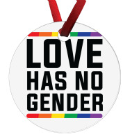 Love Has No Gender   Lgbt Quote (pink) Ornament | Artistshot