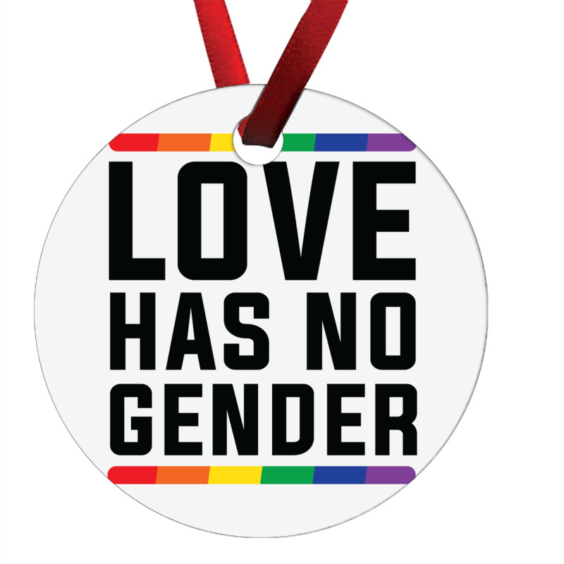 Love Has No Gender   Lgbt Quote (pink) Ornament | Artistshot