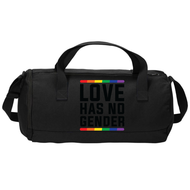 Love Has No Gender   Lgbt Quote (pink) Duffel Bag | Artistshot