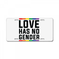 Love Has No Gender   Lgbt Quote (pink) License Plate | Artistshot