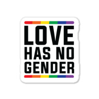 Love Has No Gender   Lgbt Quote (pink) Sticker | Artistshot