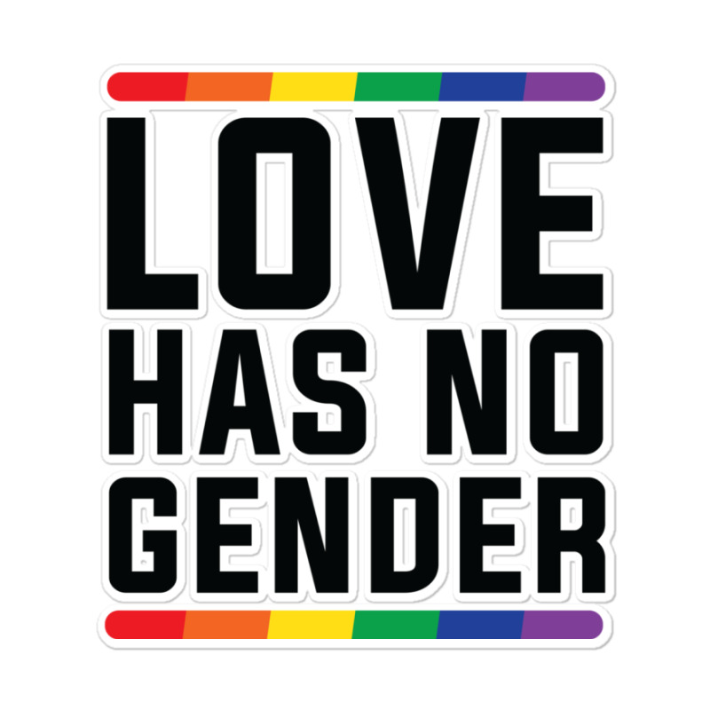 Love Has No Gender   Lgbt Quote (pink) Sticker | Artistshot