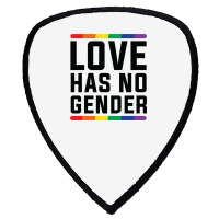 Love Has No Gender   Lgbt Quote (pink) Shield S Patch | Artistshot