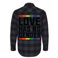 Love Has No Gender   Lgbt Quote Flannel Shirt | Artistshot