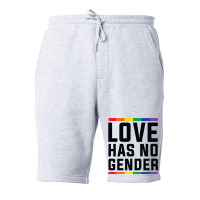 Love Has No Gender   Lgbt Quote Fleece Short | Artistshot