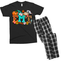 Emt With Fall Men's T-shirt Pajama Set | Artistshot