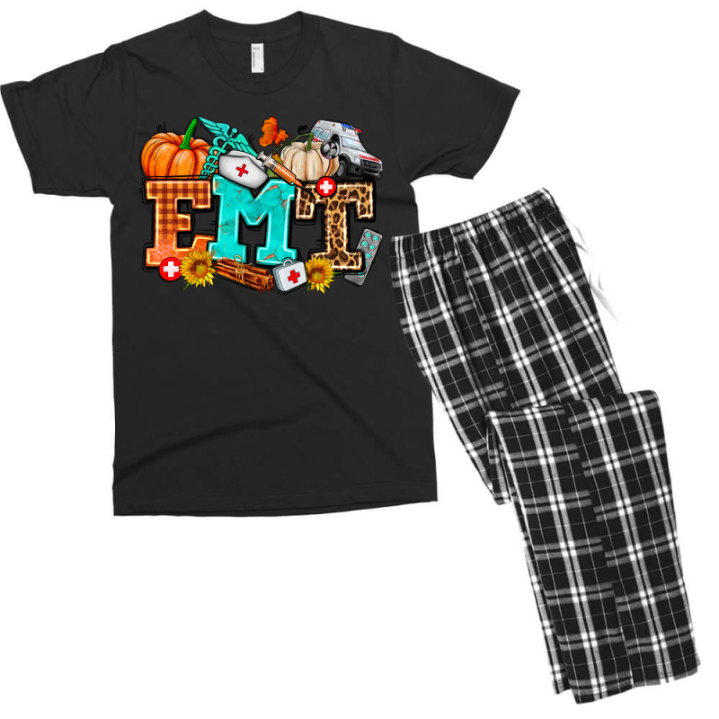 Emt With Fall Men's T-shirt Pajama Set | Artistshot