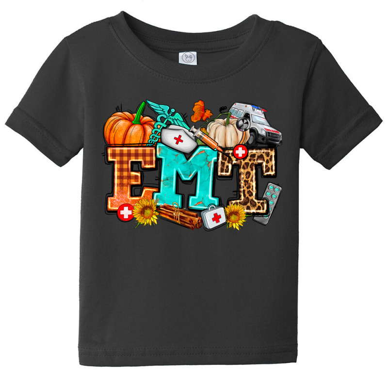 Emt With Fall Baby Tee | Artistshot