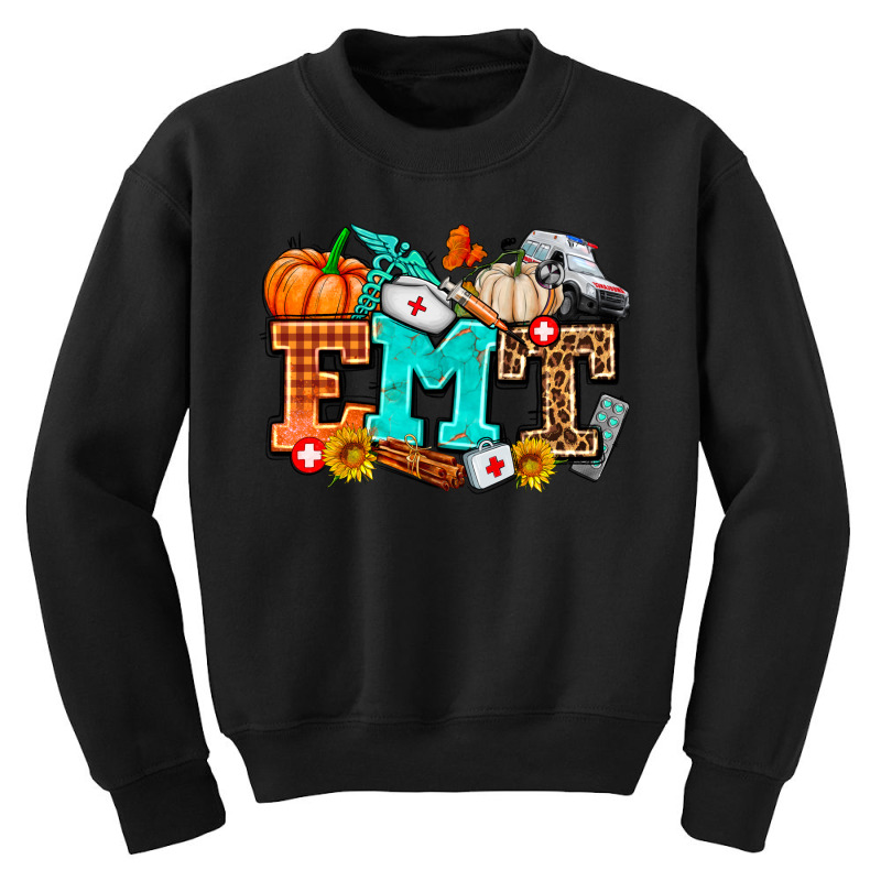 Emt With Fall Youth Sweatshirt | Artistshot