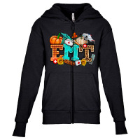 Emt With Fall Youth Zipper Hoodie | Artistshot