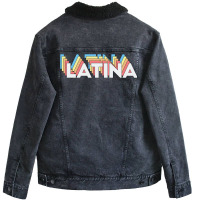 Latina Unisex Sherpa-lined Denim Jacket | Artistshot