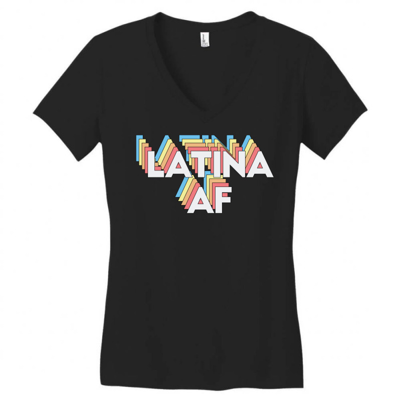 Latina Af Women's V-Neck T-Shirt by Delique | Artistshot