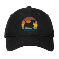 Scottish Terrier Retro Vintage Adjustable Cap | Artistshot